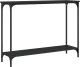 vidaXL Stolik konsolowy, czarny, 101x30,5x75 cm 6