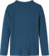 vidaXL Koszulka dziecięca z długimi rękawami, prążkowana dzianina, granat 140 2