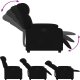 vidaXL Fotel rozkładany, czarny, obity tkaniną 4