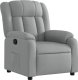 vidaXL Fotel rozkładany, jasnoszary, tapicerowany tkaniną 2