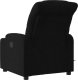vidaXL Rozkładany fotel masujący, czarny, obity tkaniną 4