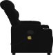 vidaXL Rozkładany fotel masujący, czarny, obity tkaniną 8
