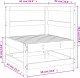 vidaXL Ogrodowa sofa narożna, lite drewno daglezjowe 6
