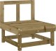 vidaXL Ogrodowa sofa środkowa, impregnowane drewno sosnowe 1