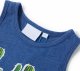 vidaXL Dziecięca koszulka bez rękawów, ciemnoniebieski melanż, 104 3
