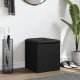 vidaXL Ławka ze schowkiem, czarna, 42x42x45cm, materiał drewnopochodny 3