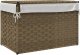 vidaXL Kosz na pranie, z pokrywą, 55,5x35x34 cm, polirattan 6