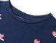 vidaXL Koszulka dziecięca z krótkimi rękawami, granatowa, 104 3