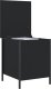 vidaXL Ławka ze schowkiem, czarna, 40x42,5x50 cm 5