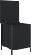 vidaXL Ławka ze schowkiem, czarna, 40x42,5x50 cm 6