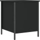 vidaXL Ławka ze schowkiem, czarna, 40x42,5x50 cm 9