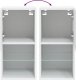 vidaXL Szafka pod telewizor, z LED, biała, 30,5x30x60 cm 11