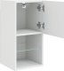 vidaXL Szafka pod telewizor, z LED, biała, 30,5x30x60 cm 7