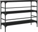 vidaXL Stolik konsolowy, czarny, 100x32x75 cm 7