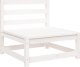 vidaXL Sofa ogrodowa bez podłokietników, biała, 70x70x67 cm, sosnowa 1