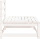 vidaXL Sofa ogrodowa bez podłokietników, biała, 70x70x67 cm, sosnowa 4