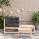 vidaXL Ogrodowa sofa narożna z poduszkami i podnóżkiem 3