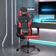 Fotel vidaXL Fotel gamingowy, czarno-czerwony, sztuczna skóra 1