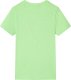 vidaXL Koszulka dziecięca z krótkimi rękawami, neonowy zielony, 116 2