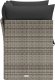 vidaXL Sofa ogrodowa z poduszkami, 2-osobowa, szara, polirattan 4