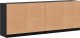 vidaXL Biblioteczka z drzwiczkami, czarna, 204x37x75 cm 7