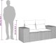 vidaXL Sofa ogrodowa z poduszkami, 2-osobowa, czarna, polirattan 7