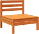 vidaXL Ogrodowa sofa bez podłokietników, woskowy brąz, lita sosna 1