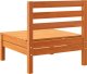 vidaXL Ogrodowa sofa bez podłokietników, woskowy brąz, lita sosna 5
