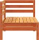 vidaXL Sofa ogrodowa z podnóżkiem, 3-os., woskowy brąz, lita sosna 6