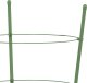 vidaXL Podpórki dla roślin, z 3 obręczami, 5 szt, zielone, 45 cm, stal 6