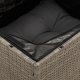 vidaXL 3-osobowa sofa ogrodowa z poduszkami, szara, polirattan 7