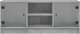 vidaXL Szafka TV ze szklanymi drzwiami, szarość betonu, 102x37x42 cm 6