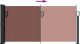 vidaXL Zwijana markiza boczna, brązowa, 100x500 cm 5