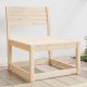 vidaXL Sofa ogrodowa, lite drewno sosnowe 1