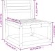 vidaXL Sofa ogrodowa, lite drewno sosnowe 7