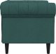 vidaXL Fotel Chesterfield, ciemnozielony, obity tkaniną 5