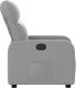 vidaXL Fotel rozkładany, jasnoszary, tapicerowany tkaniną 6