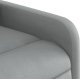 vidaXL Fotel rozkładany, jasnoszary, tapicerowany tkaniną 7
