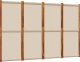 vidaXL Parawan 4-panelowy, taupe, 280x180 cm 2