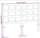 vidaXL Wezgłowie do łóżka, woskowy brąz, 135 cm, lite drewno sosnowe 9