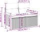 vidaXL Sofa ogrodowa z poduszkami, 2-osobowa, czarna, polirattan 8