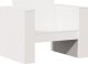 vidaXL Fotel ogrodowy, biały, 79x60x62 cm, lite drewno sosnowe 1