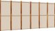 vidaXL Parawan 6-panelowy, taupe, 420x180 cm 2