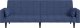 vidaXL 2-osobowa kanapa, 2 poduszki, niebieska, tapicerowana tkaniną 5