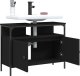 vidaXL Szafka pod umywalkę, czarna, 80x30x60 cm 4