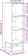 vidaXL Szafka ze szklanymi drzwiami, biała, 35x37x120 cm 11