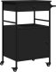 vidaXL Wózek kuchenny, czarny, 56x43x89,5 cm 2