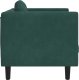 vidaXL Fotel z poduszką, ciemnozielony, aksamit 5
