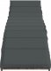 vidaXL Leżak z poduszką, szary, 55x199x50 cm, polirattan 4