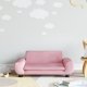 vidaXL Sofa dla dzieci, różowa, 70x45x33 cm, aksamit 1